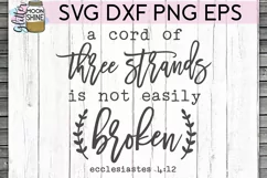 A Cord Of Three Strands SVG DXF PNG EPS Cutting Files Product Image 2
