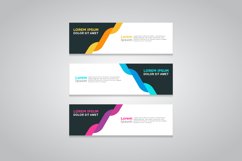 Vector abstract design web banner template Product Image 1