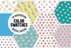 DotsCircle Watercolor Seamless Patterns Watercolor Paper Product Image 1