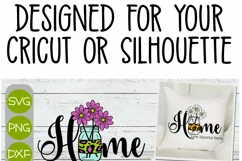 Home Love Blooms Here - A Flower Layered Cricut SVG Product Image 2