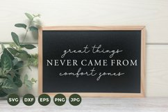 Farmhouse Sign SVG | Great things Svg | Cricut Cut File Product Image 1