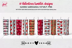 Tumbler sublimation designs 20oz | Valentine tumbler design Product Image 1