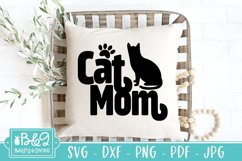 Cute Cat Mom SVG, Pet Owner, Cat Mamma DXF, PNG Product Image 6