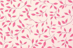 Pink Leaves Pattern Background Wallpaper Product Image 1
