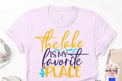 The lake is my favorite place - Summer SVG EPS DXF PNG File Product Image 3