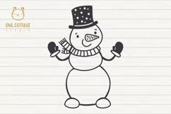 Let it Snow SVG Snowman, Snowman SVG, Christmas SVG Product Image 2