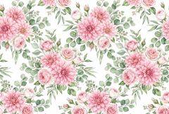 Watercolor seamless repeat pattern Mother's Day Product Image 1