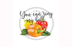 Ring My Bell, Food Funny Kitchen Towel Sublimation, Pun Product Image 1