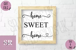 Home sweet home decal| Vinyl cutting | Home sweet home Product Image 4