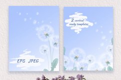 Dandelions ready-made card templates. Product Image 3