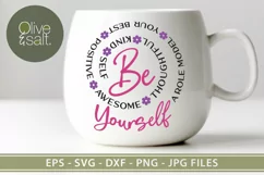 Be yourself svg, be you svg, self love svg inspirational svg Product Image 5