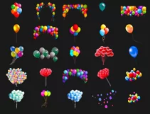200 RED BALLOONS TRANSPARENT PNG FILES, PHOTOSHOP OVERLAYS Product Image 9