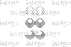 Stars and Stripes Hoop Bundle Laser Engrave Earring Download Product Image 5