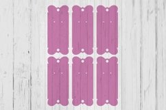 12cm x 5cm bow top earring fold over necklace display card p Product Image 1