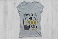 Dont scare me I poop easily svg, Halloween svg, Baby svg. Product Image 2