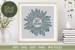 Best Teacher svg, amazing teacher svg, teacher gift design Product Image 4