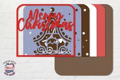 Merry Christmas card Holder| Paper cutting | Money card SVG Product Image 2
