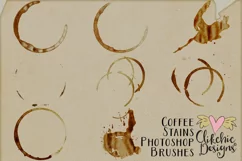 Coffee Stains Photoshop Brushes - Free Design of The Week Product Image 2
