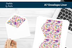 Floral Cat Envelope Liner