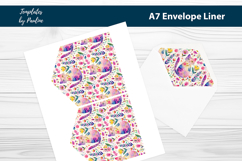 Floral Cat Envelope Liner