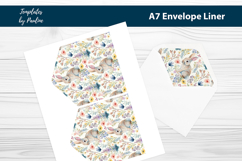 easter bunny envelope liner