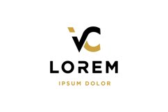 letter VC monogram logo vector Product Image 1