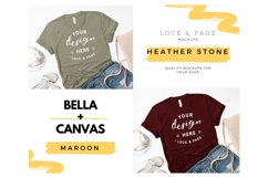 Heather Mockup Bundle Bella Canvas 3001 T-Shirt Bundle Product Image 3