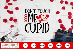 Don't touch me cupid | Anti Valentine SVG Product Image 1
