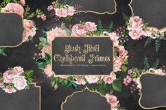 Blush Floral Chalkboard Frames Product Image 2