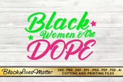 Black Woman SVG PNG EPS DXF Files For Cutting and Printing Product Image 4