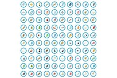 100 type icons set, isometric 3d style Product Image 1