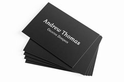 Black Sober Business Card Template V2 Product Image 3