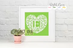 Letter F paper cut design. SVG / DXF / EPS / PNG files Product Image 2