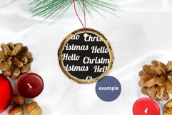 Christmas Wood Black Ornament Mockup PSD, Ornament Mockup Product Image 2