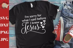 I'm sorry for what I said before I knew Jesus svg, christian Product Image 1