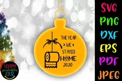 Christmas Quarantine SVG- Christmas Quarantine Ornaments SVG Product Image 1