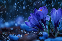 Autumn Crocus Flower Background Wallpaper Product Image 1