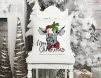 Mooey Christmas PNG | Funny Christmas Heifer | Printable Product Image 2