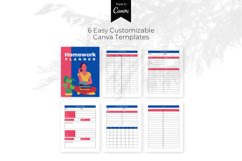 Homework Planner CUSTOMIZABLE CANVA TEMPLATE Product Image 2