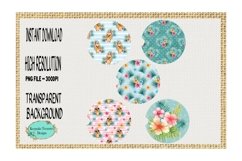 Sweet Tropical, Car Coasters Template Product Image 1