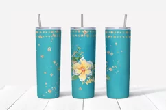Spring sublimation design. Skinny tumbler wrap design. Product Image 2