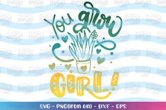 Girls svg You grow Girl svg Motivational funny Aloe vera Product Image 1