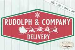 Rudolph & Co Delivery - Christmas - Retro Christmas - SVG Product Image 2