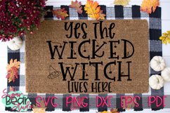 Wicked Witch Lives Here - A Halloween SVG Product Image 1