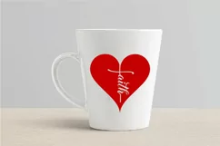 Faith Heart SVG PNG EPS DXF Files For Cutting and Printing Product Image 9