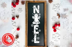 Noel sign svg vertical Christmas Angel svg Outdoors decor Product Image 1