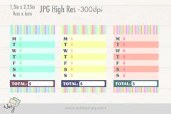 Weekly spending habit tracker stickers. Product Image 3