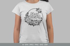 Stay Weird Papercut SVG Product Image 1