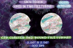 Sublimation Glitter Agate Coaster Round Design Bundle Product Image 2