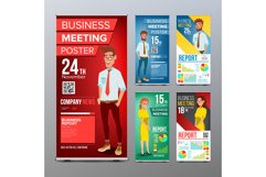 Roll Up Display Set Vector. Vertical Poster Template Layout. Product Image 1